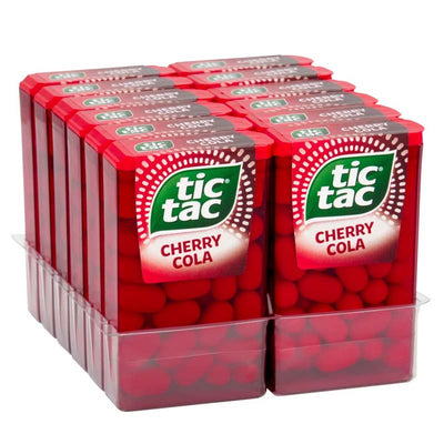Tic Tac Cherry Cola Mint Sweets 18g (Pack of 24)