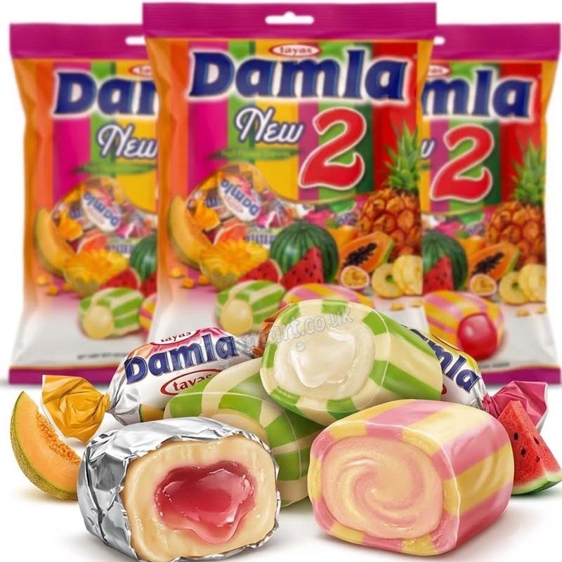 Damla Fruit Chews Bag 1kg (Pack of 5)