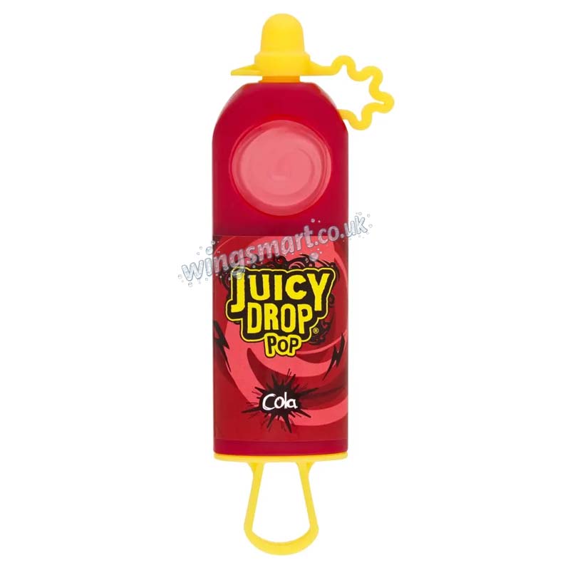 Juicy Drop Pop Candy 26g Pack of 12 | Sour Gel Filled Lollipop Sweets