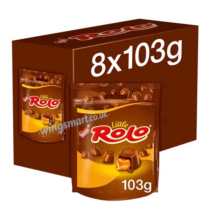 Little Rolo Milk Chocolate Sharing Bag 103g (Pack of 8)