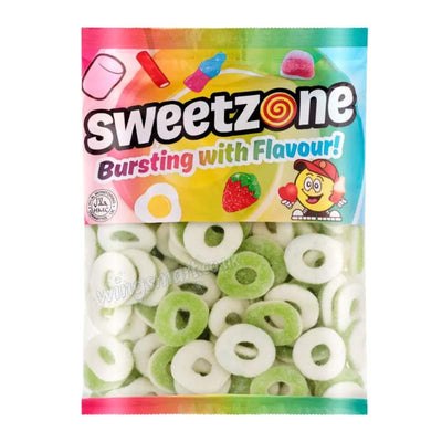 Sweetzone Sour Apple Rings Bag 1kg