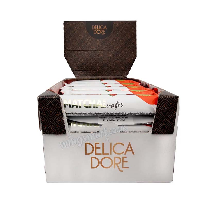 Delicadore Matcha Style Strawberry Wafer Bar 35g (Pack of 24) Fullbox
