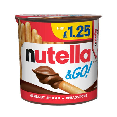 Nutella & Go! Hazelnut Chocolate Spread & Breadsticks 48g (Box of 12)