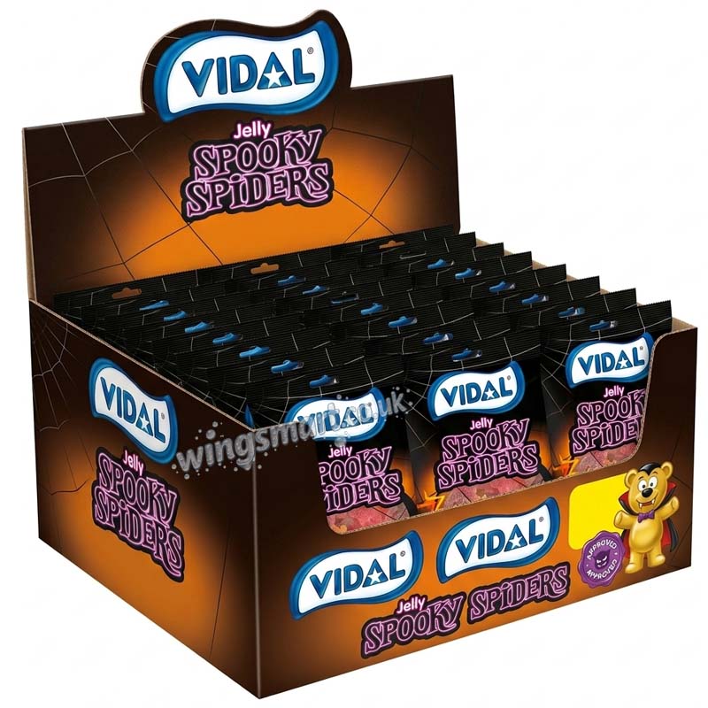 Vidal Jelly Spooky Spiders 150g (Pack of 20)