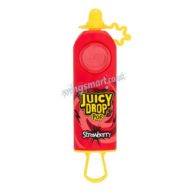 Juicy Drop Pop Candy 26g Pack of 12 | Sour Gel Filled Lollipop Sweets