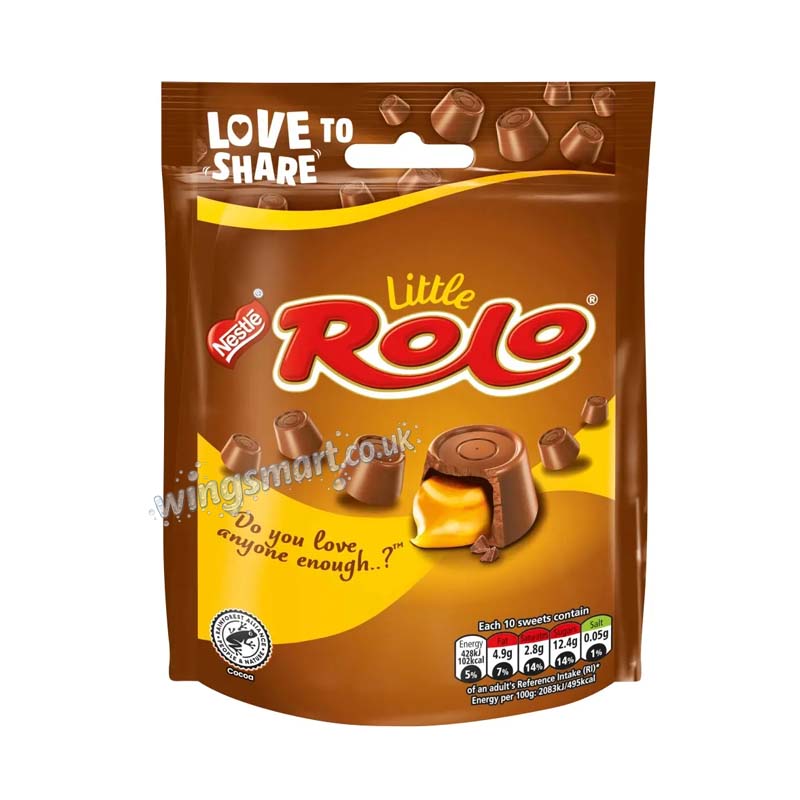 Little Rolo Milk Chocolate Sharing Bag 103g (Pack of 8)