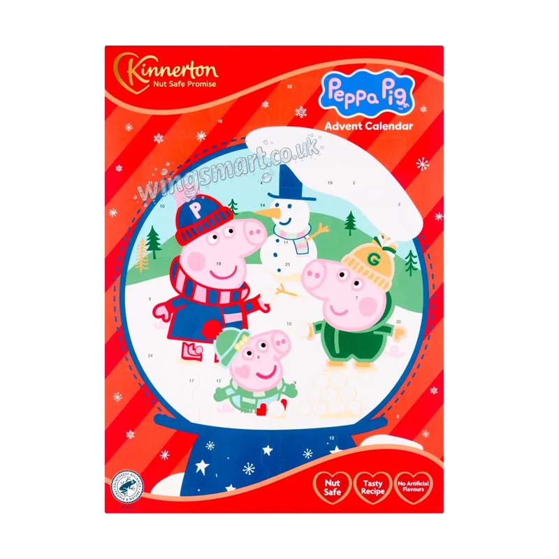 Kinnerton Peppa Pig Advent Calendar 40g (09 or 18 Packs)