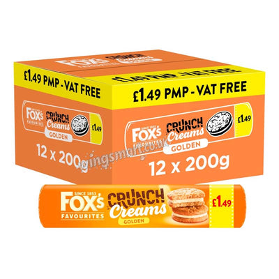 Fox's Golden Crunch Creams 200g (Pack of 12)
