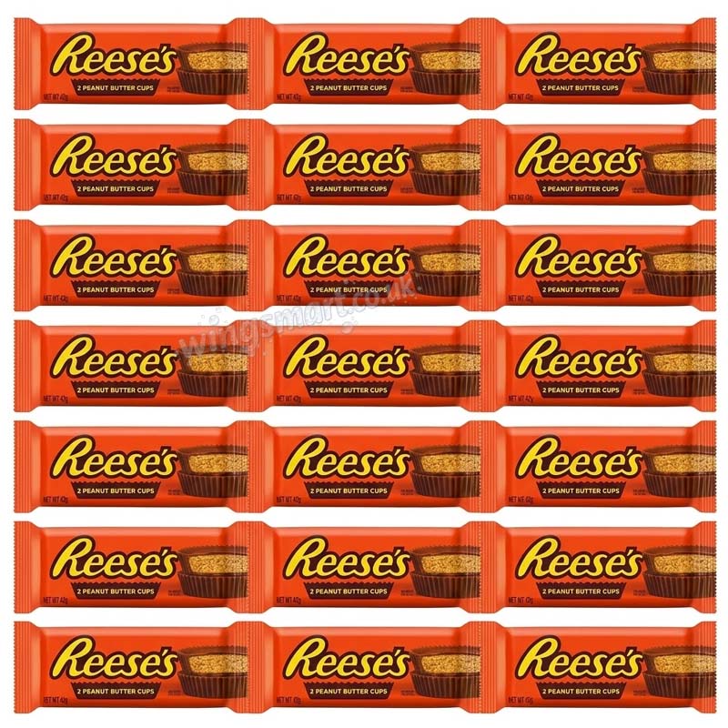Reese's Milk Chocolate Peanut Butter Cups 42g (18 or 36 Packs)