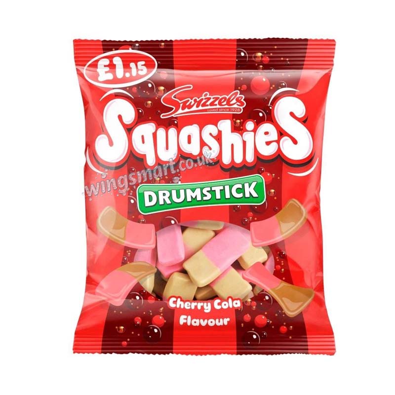 Swizzels Squashies Cherry Cola 12x120g PMP Bags Fullbox