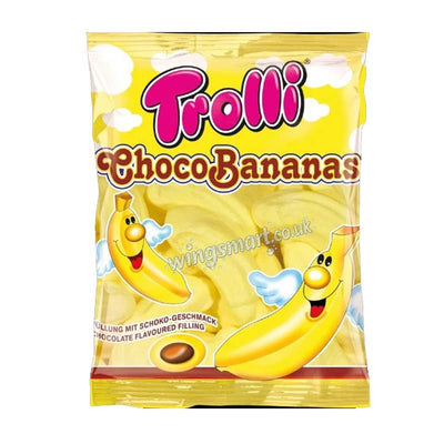 Trolli Choco Bananas Marshmallow 150g (Pack of 8)