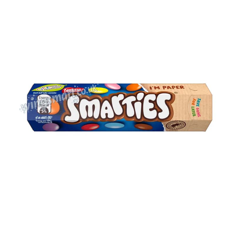 Smarties Milk Chocolate Tube 38g (12 or 24 Packs)