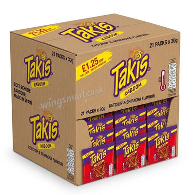 Takis Kaboom Ketchup & Sriracha 55g (10 Or 21 Packs)