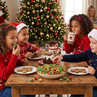 Red, Gold & Sprouts Christmas Chocolate Balls (1kg–5kg) – Festive Treats