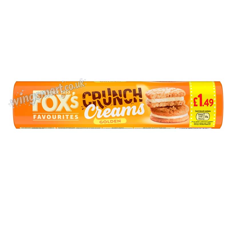 Fox's Golden Crunch Creams 200g (Pack of 12)