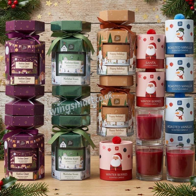 Christmas Candle Variety of Flavours 12 Or 24 Mixed Clearance sale