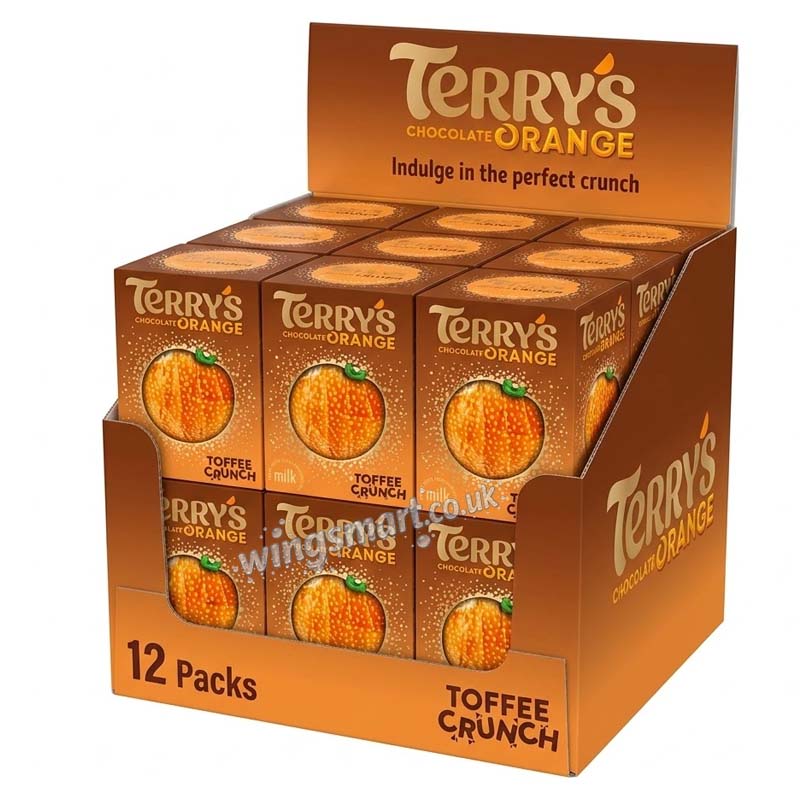 Terry's Chocolate Orange Toffee Ball 145g (06 or 12 Packs)