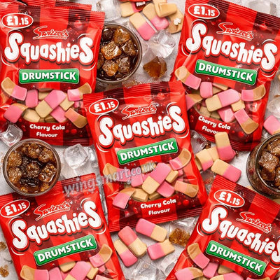 Swizzels Squashies Cherry Cola 12x120g PMP Bags Fullbox