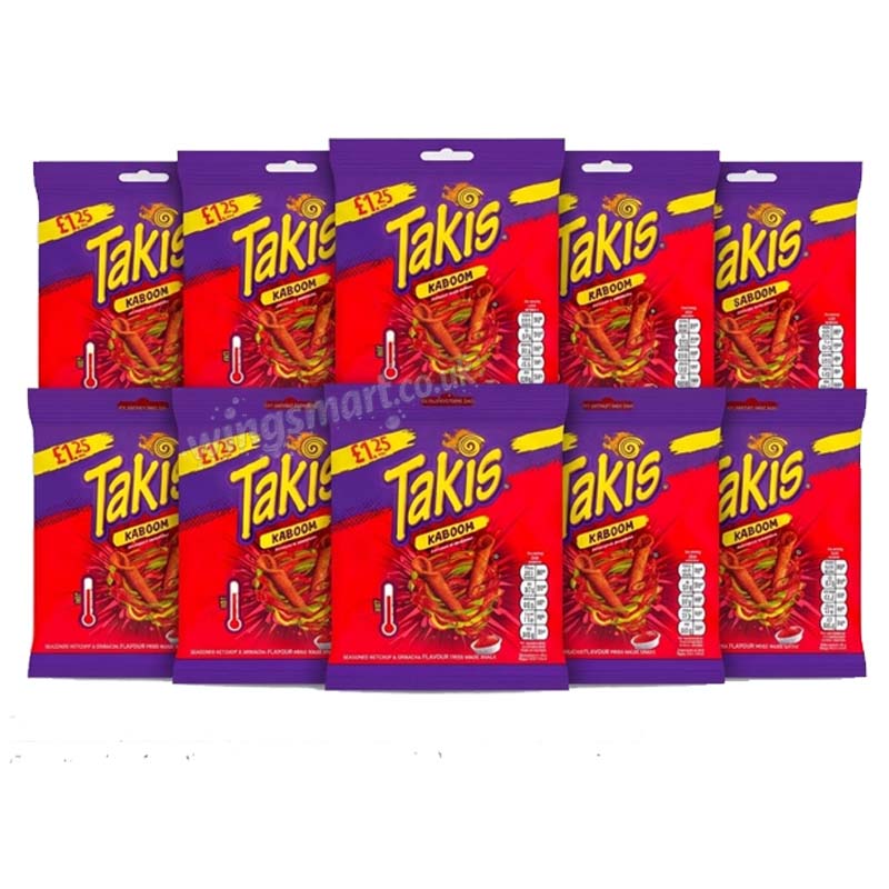 Takis Kaboom Ketchup & Sriracha 55g (10 Or 21 Packs)