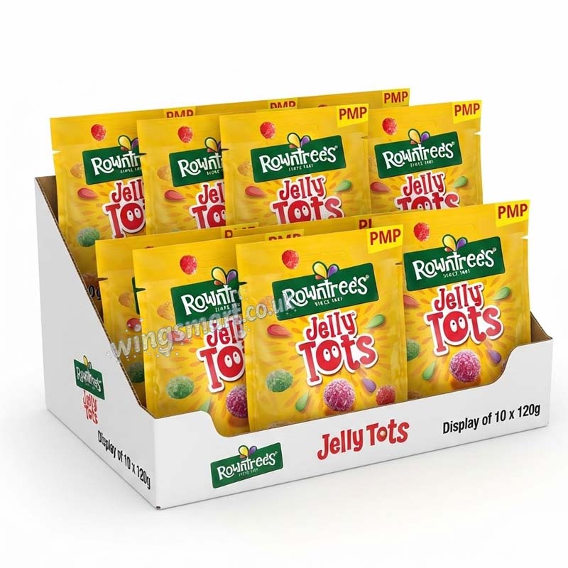 Rowntree's Jelly Tots Sweets Sharing Bag 120g PMP (Pack of 10)