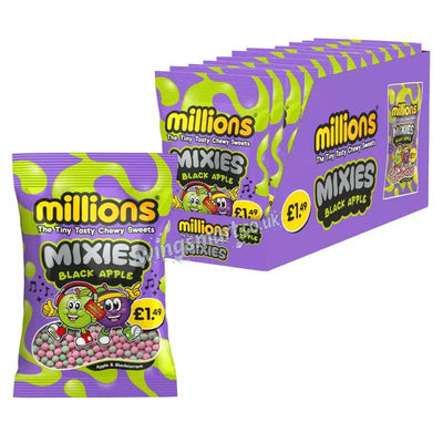 Millions Mixies Black Apple Bag 100g PMP (Pack of 12)
