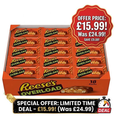 Reese's Overload Chocolate Bar 42g (Pack of 18) Fullbox Offer Price