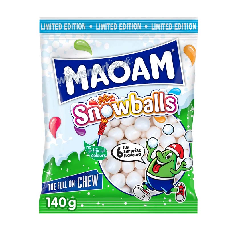 Maoam Snowballs 140g (Pack of 10)