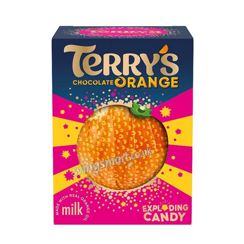 Terry's Chocolate Orange Exploding Candy Ball 147g (06 or 12 Packs)