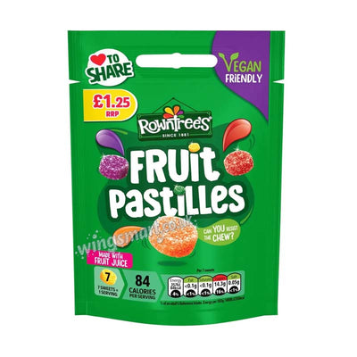 Rowntree's Fruit Pastilles Sweets Sharing Bag 114g (Pack of 10)
