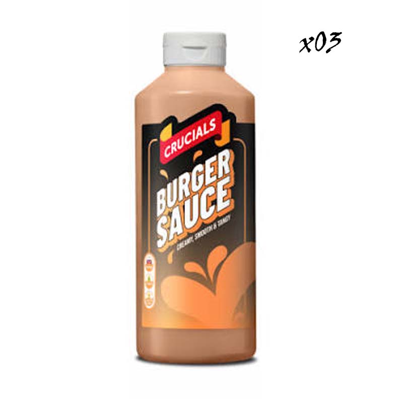 Crucials Sauce 3 x 500ml Bottles Variety of flavours Clearance Sale