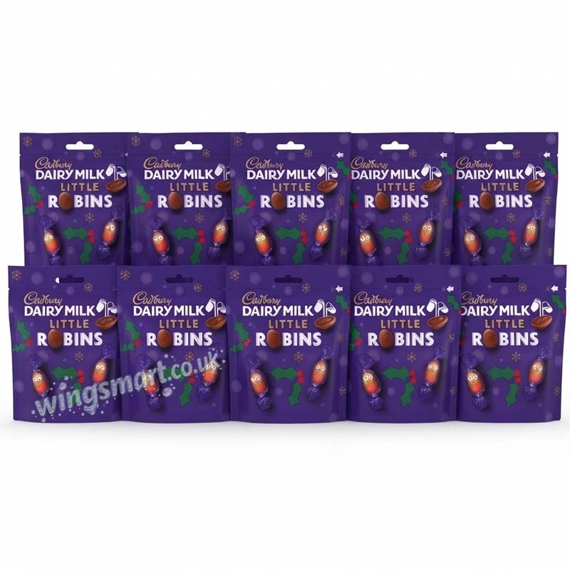 Cadbury Dairy Milk Christmas Little Robins Bag 77g (10 Or 20 Packs)