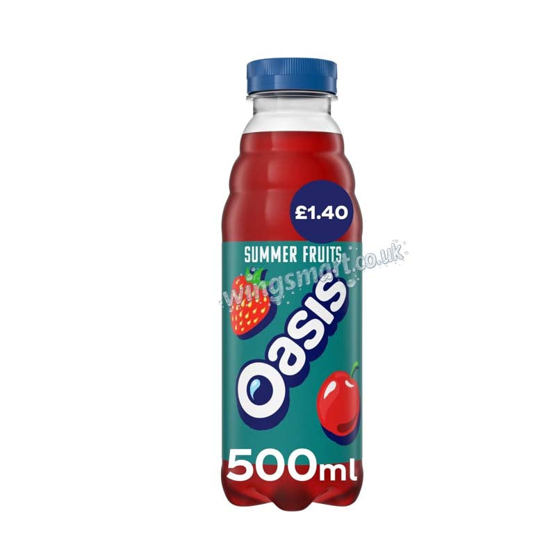 Oasis Summer Fruits Drink 500ml PMP (Box of 12) Full Case