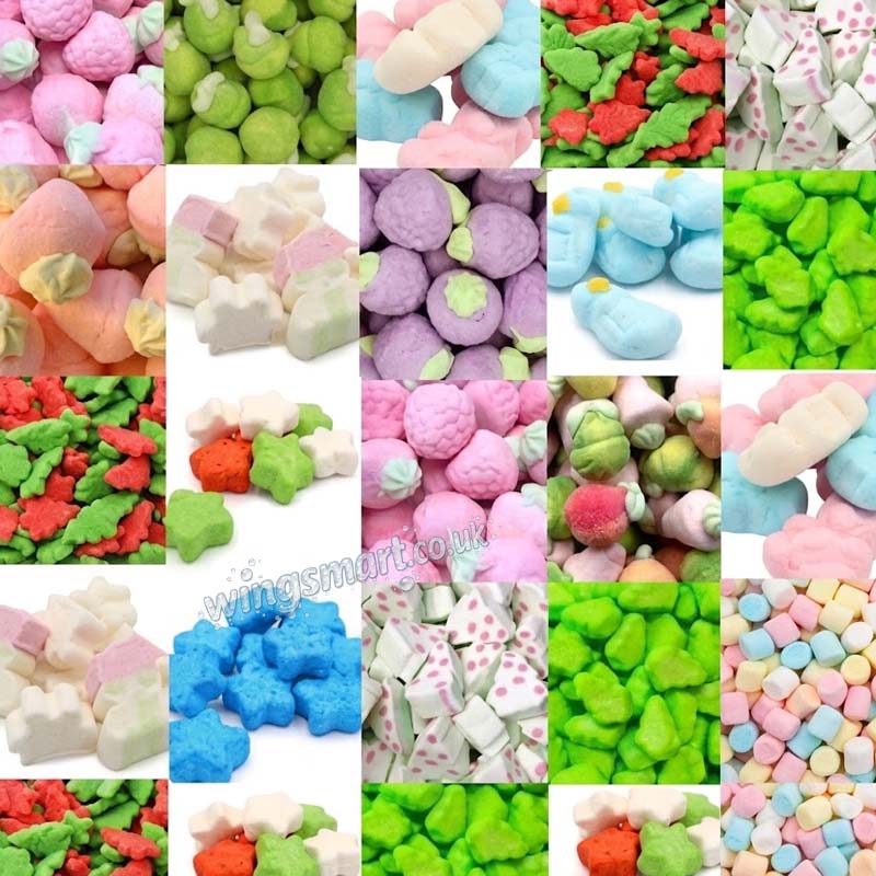 Christmas Multicolored Mixed Marshmallow Sweets 1 kg Gift Box