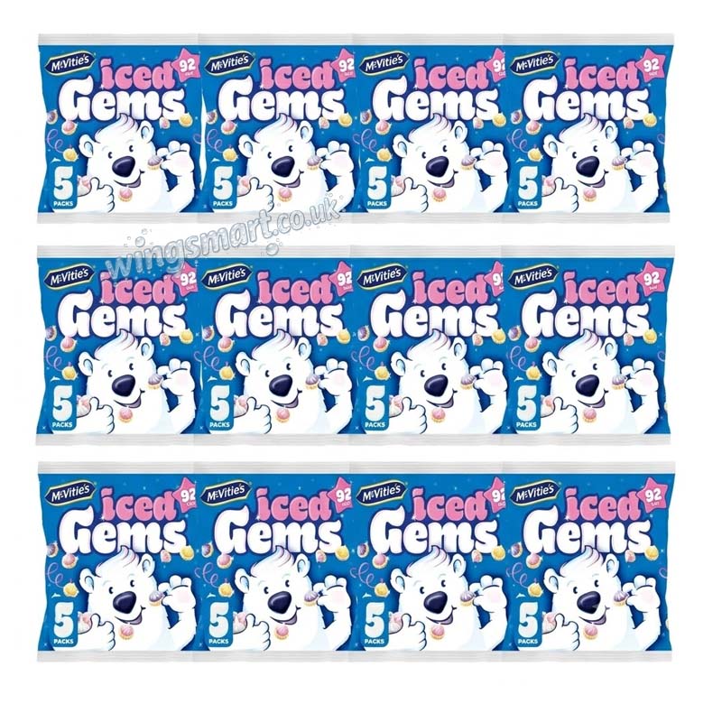 McVitie's Iced Biscuits Multipack 6 or 12 Packs – Sweet Iced Topped Biscuit Treats