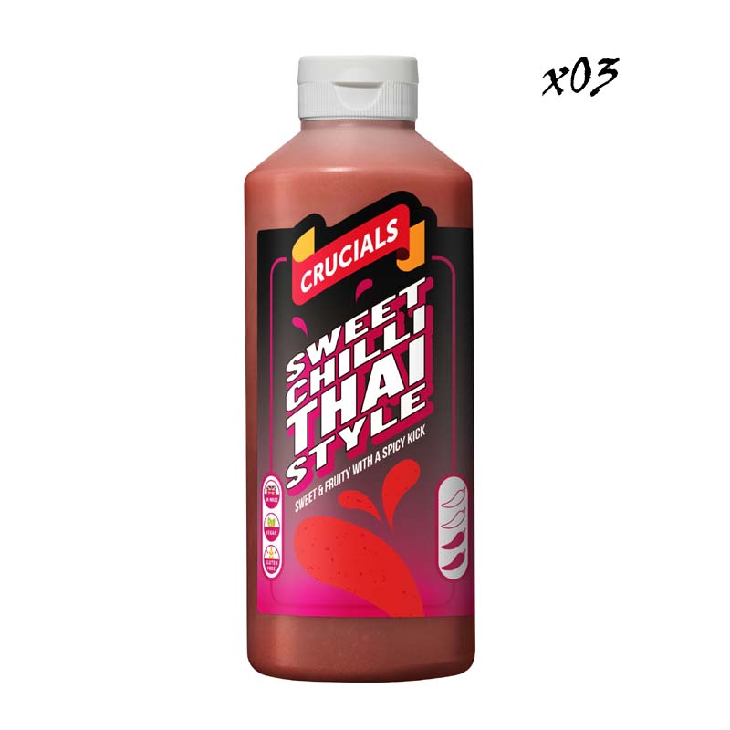 Crucials Sauce 3 x 500ml Bottles Variety of flavours Clearance Sale