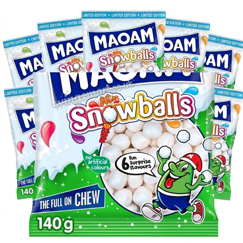 Maoam Snowballs 140g (Pack of 10)