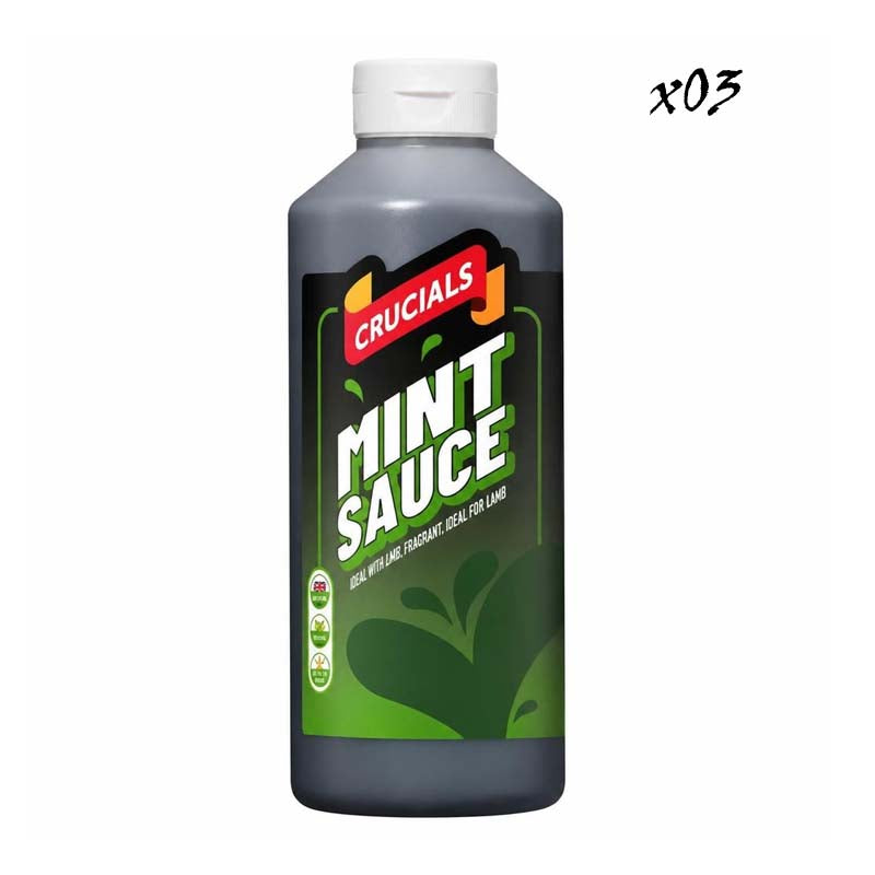 Crucials Sauce 3 x 500ml Bottles Variety of flavours Clearance Sale