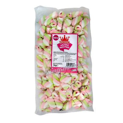 Kingsway Jelly Filled Mallow Twists Bag 1kg