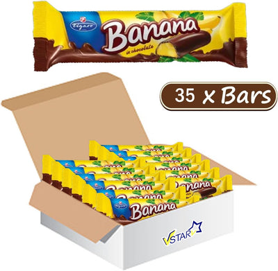 Figaro Chocolate Banana Bar 25g (Box Of 35)