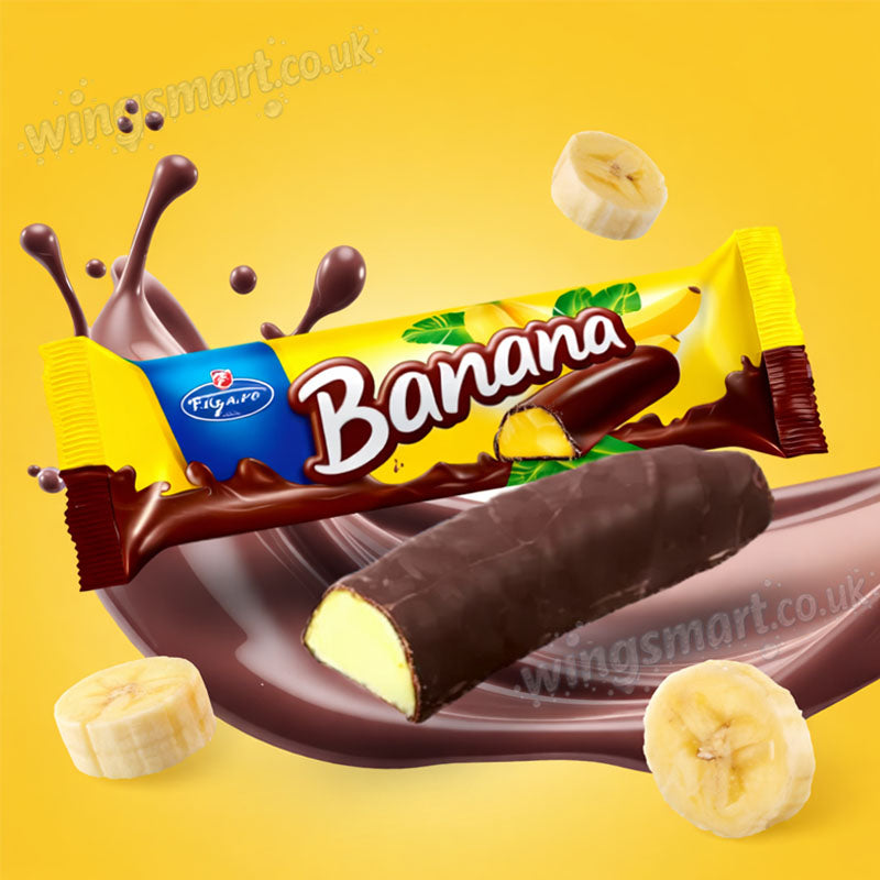 Figaro Chocolate Banana Bar 25g – Pack of 35 Full Box