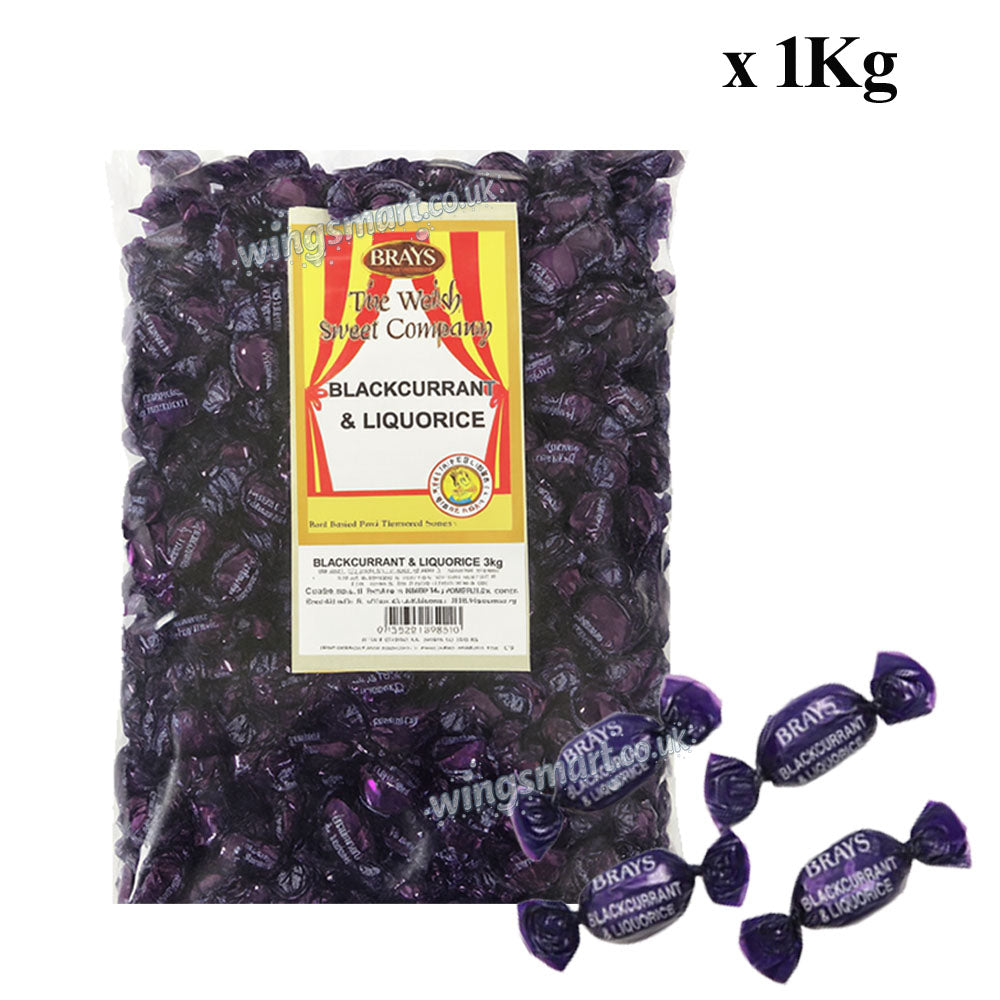 Brays Blackcurrant & Liquorice Wrapped Share bag