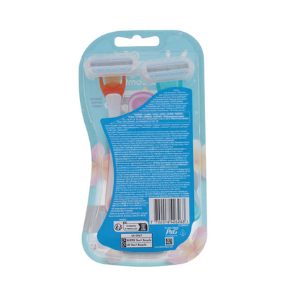 Gillette Venus Tropical Disposable Razors 3 Cartridge Heads Women's Razors for Smooth Shaving