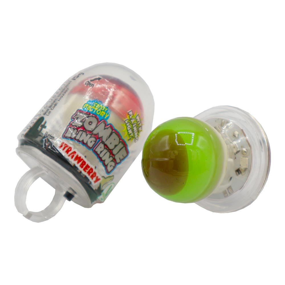 Crazy Candy Factory Zombie Bling Ring Lollipops – 12 x 15g