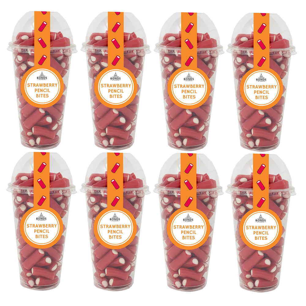 Bonds Strawberry Pencil Bites Candy Cup 270g