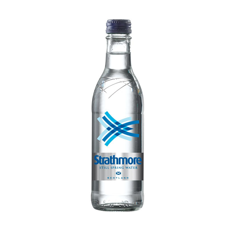 Strathmore Still Spring Water 330ml x 24 Glass Bottles