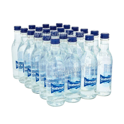 Strathmore Still Spring Water 330ml x 24 Glass Bottles