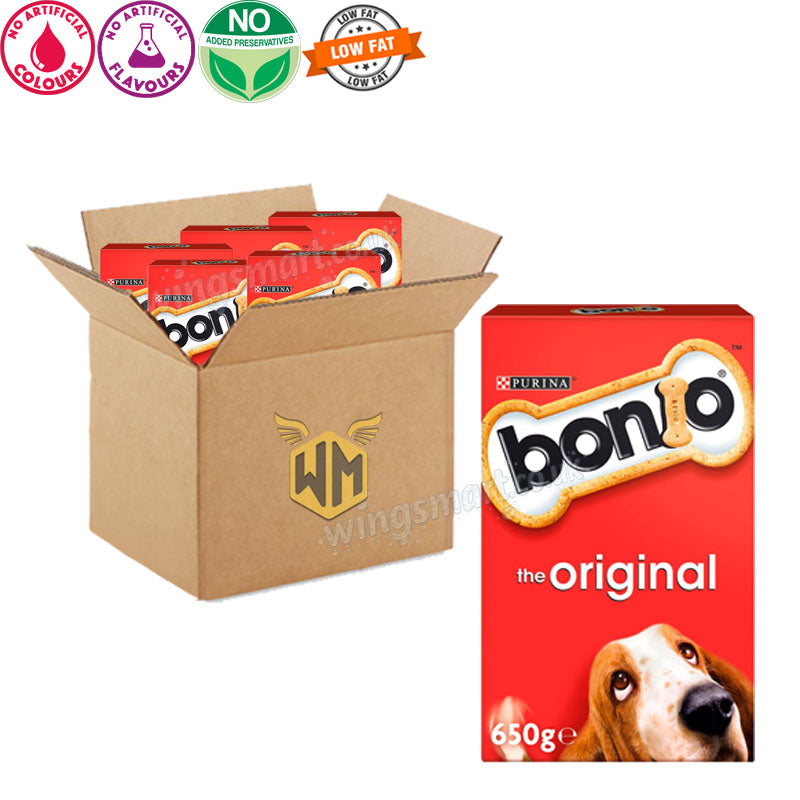 Bonio Original Dog Biscuits 650g (Box of 5)