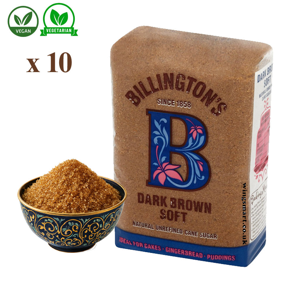 Billington Dark Brown Soft Natural Unrefined Cane Sugar 500g