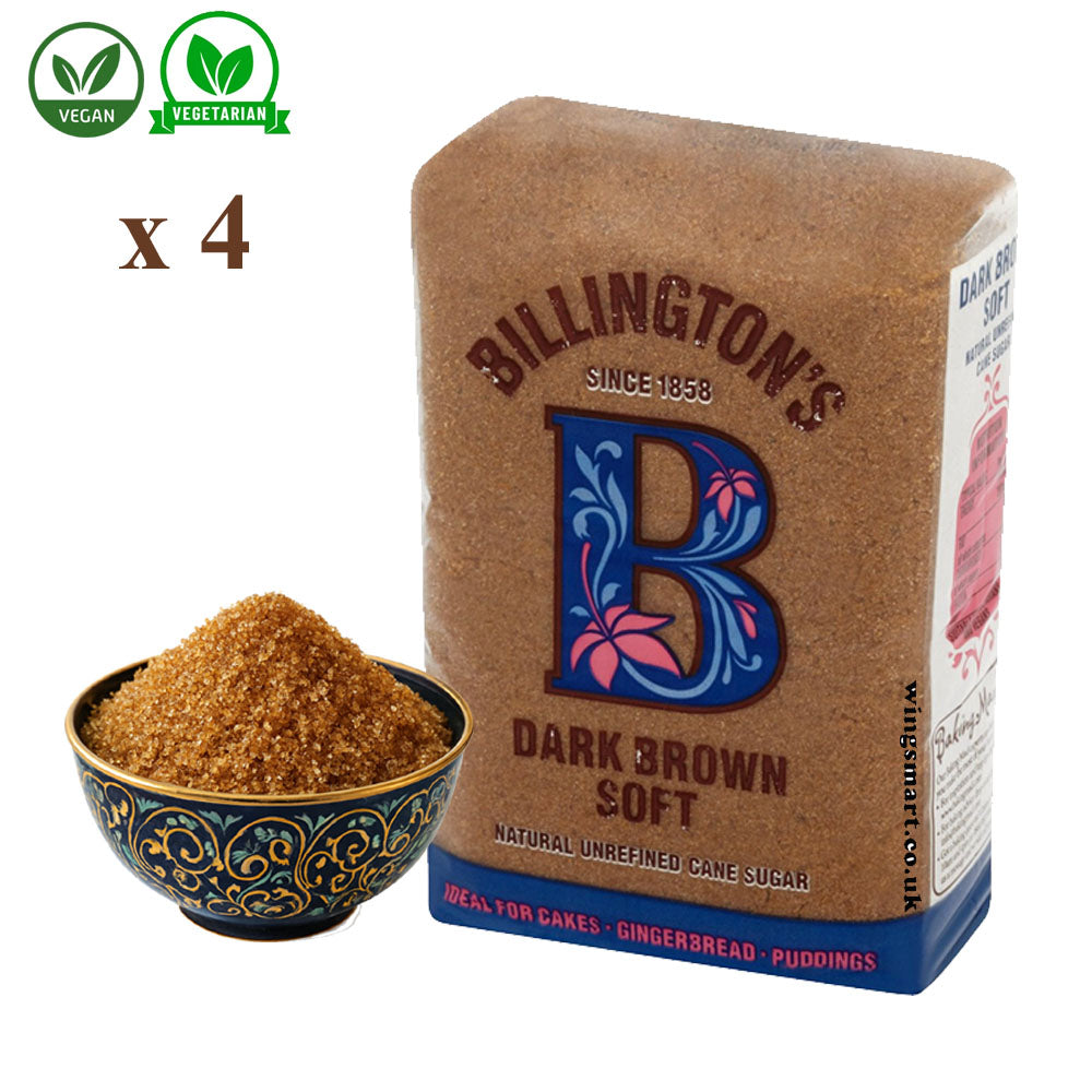 Billington Dark Brown Soft Natural Unrefined Cane Sugar 500g