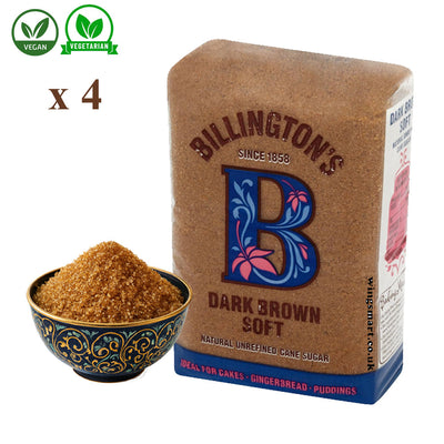 Billington Dark Brown Soft Natural Unrefined Cane Sugar 500g